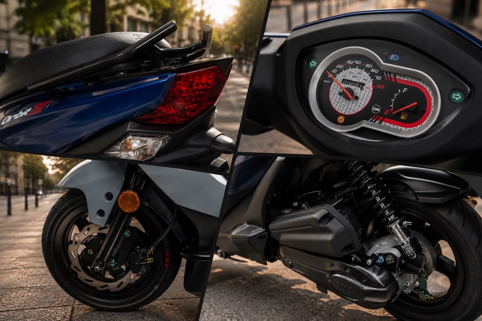 SYM Orbit III scooter 50cc économique disponible à Nice chez Bike'Up