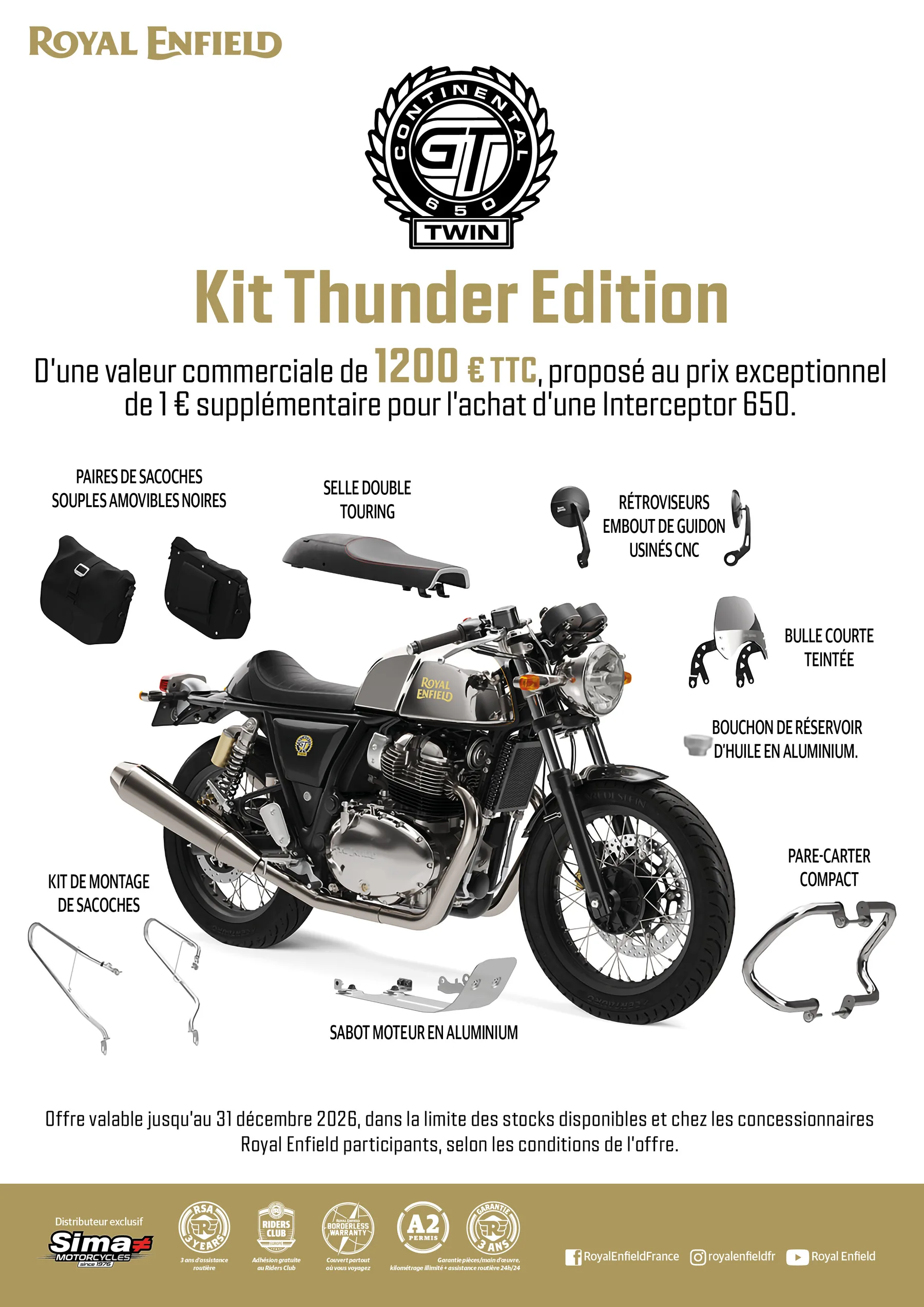 Kit Thunder Edition pour la Continental GT 650